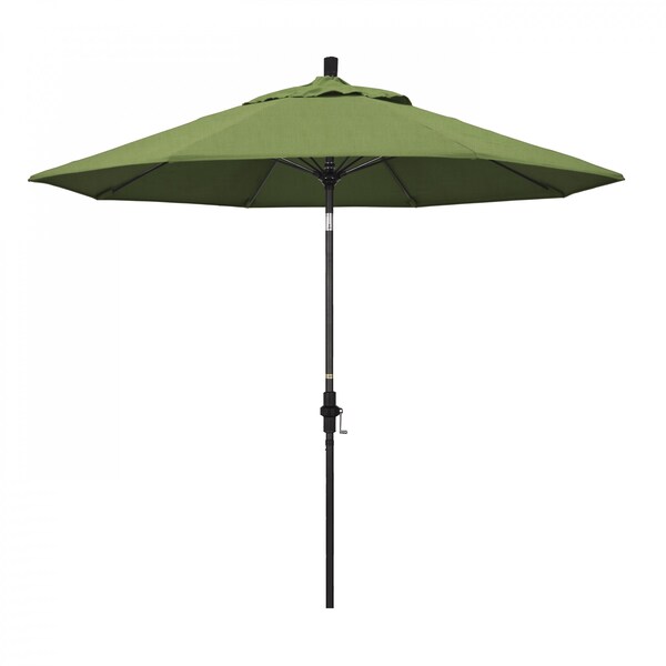 California Umbrella Patio Umbrella, Octagon, 101" H, Sunbrella Fabric, Spectrum Cilantro - 194061027455