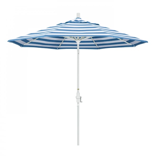 California Umbrella Patio Umbrella, Octagon, 102.38" H, Sunbrella Fabric, Cabana Regatta - 194061018293