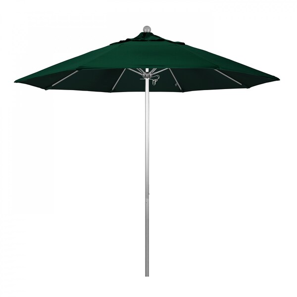 California Umbrella Patio Umbrella, Octagon, 103" H, Sunbrella Fabric, Forest Green - 194061005583