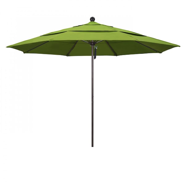 California Umbrella Patio Umbrella, Octagon, 107" H, Sunbrella Fabric, Macaw - 194061001073