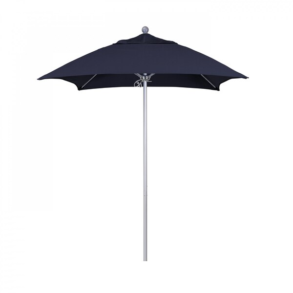 California Umbrella Patio Umbrella, Square, 103.13" H, Sunbrella Fabric, Navy - 194061002575