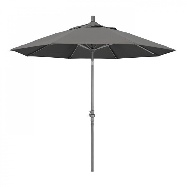 California Umbrella Patio Umbrella, Octagon, 102.38" H, Sunbrella Fabric, Charcoal - 194061016169