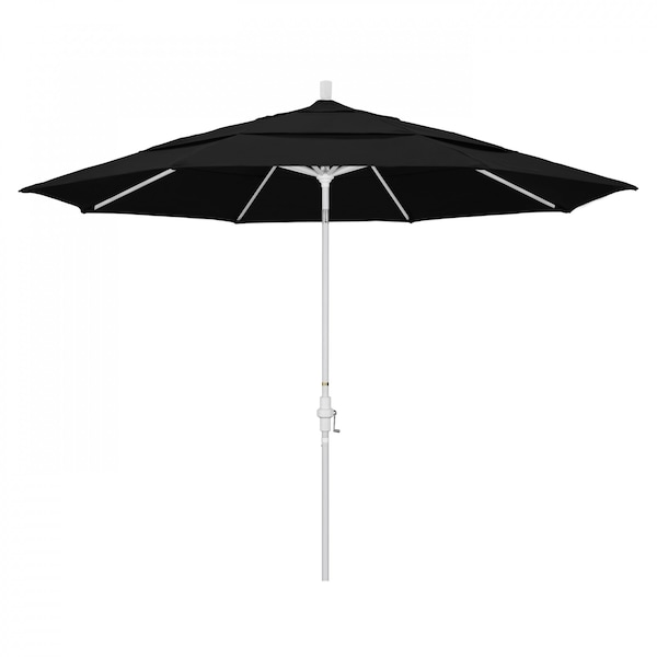 California Umbrella Patio Umbrella, Octagon, 110.5" H, Pacifica Fabric, Black - 194061015056