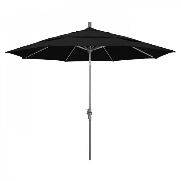 California Umbrella Patio Umbrella, Octagon, 110.5" H, Olefin Fabric, Black - 194061013236