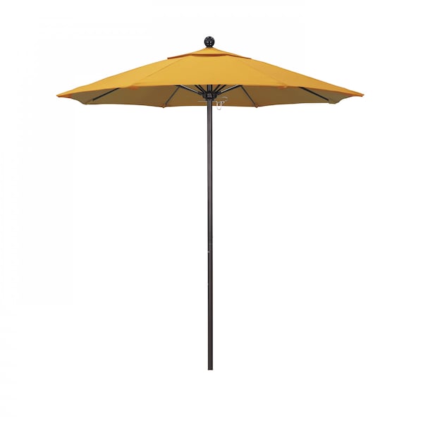 California Umbrella Patio Umbrella, Octagon, 96" H, Pacifica Fabric, Yellow - 194061004425