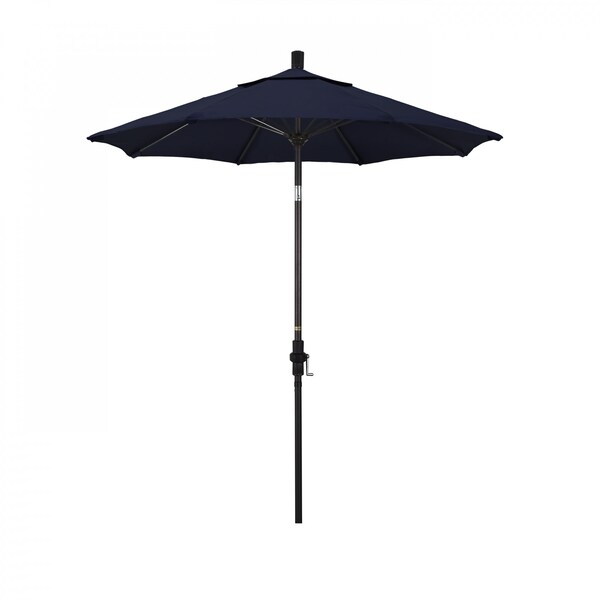 California Umbrella Patio Umbrella, Octagon, 102.5" H, Pacifica Fabric, Navy - 194061024669