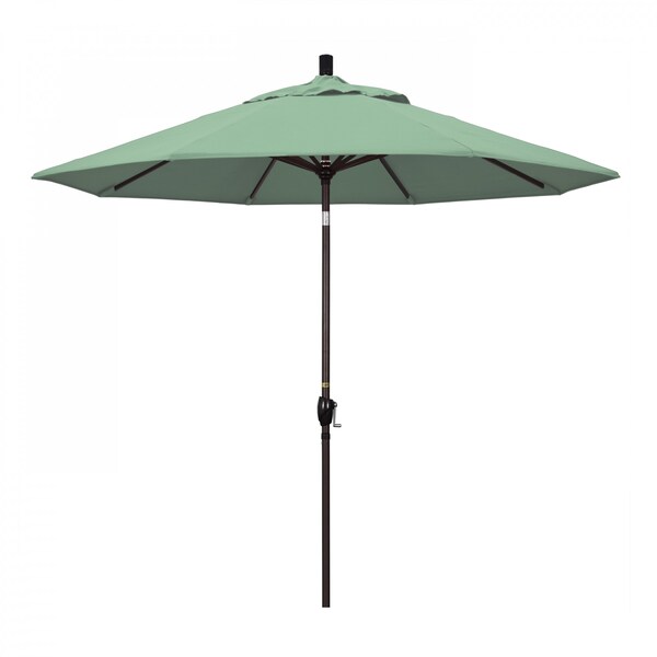 California Umbrella Patio Umbrella, Octagon, 101" H, Pacifica Fabric, Spa - 194061033579
