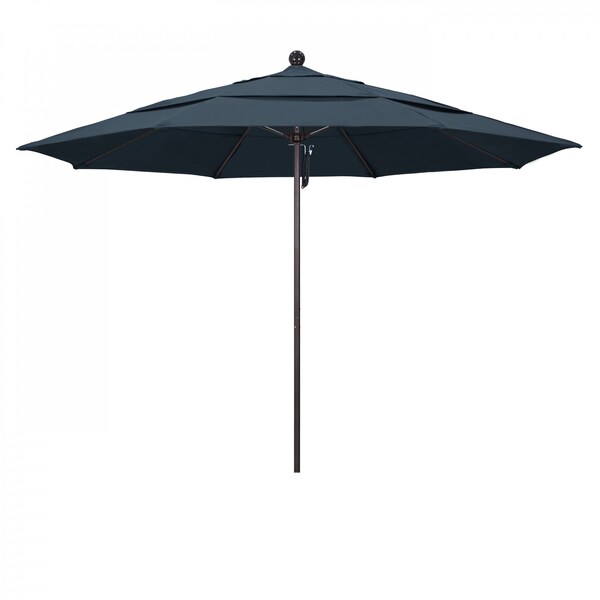 California Umbrella Patio Umbrella, Octagon, 107" H, Pacifica Fabric, Sapphire - 194061001639