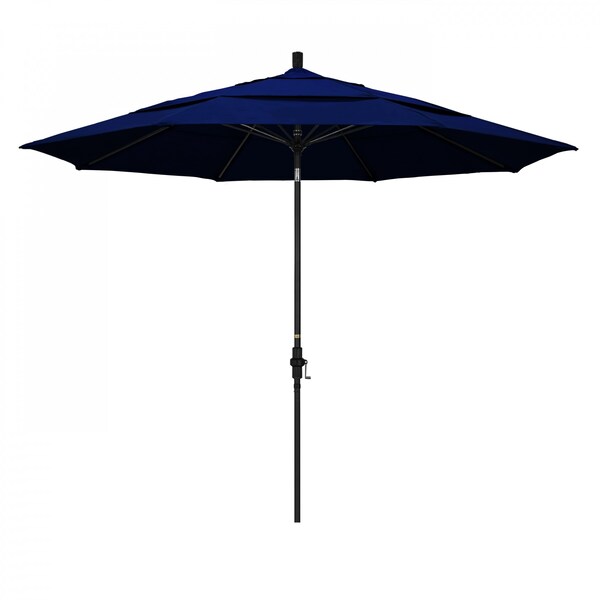 California Umbrella Patio Umbrella, Octagon, 109.5" H, Sunbrella Fabric, True Blue - 194061022535