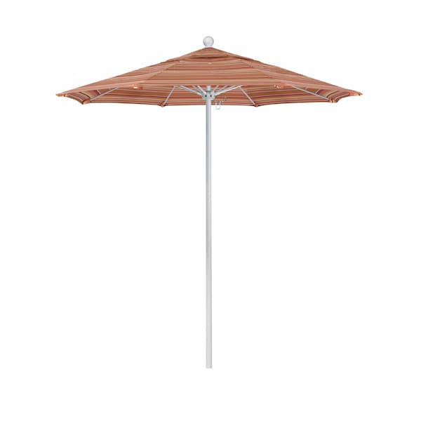California Umbrella Patio Umbrella, Octagon, 96" H, Sunbrella Fabric, Dolce Mango - 194061004814