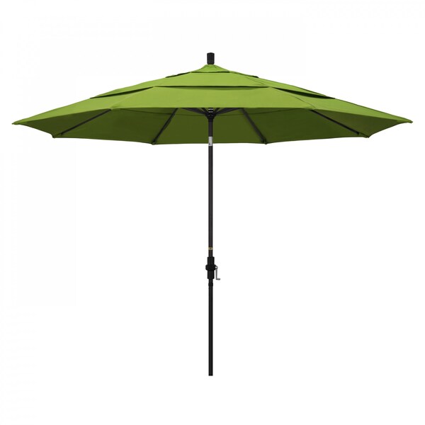 California Umbrella Patio Umbrella, Octagon, 110.5" H, Sunbrella Fabric, Macaw - 194061015452