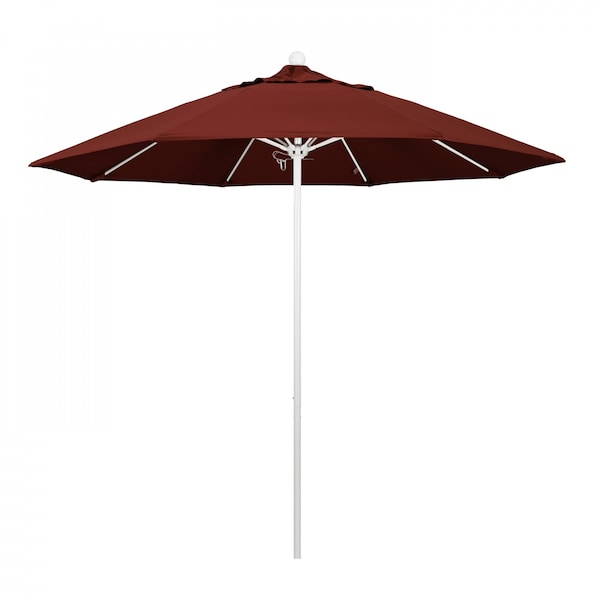 California Umbrella Patio Umbrella, Octagon, 103" H, Sunbrella Fabric, Henna - 194061007242