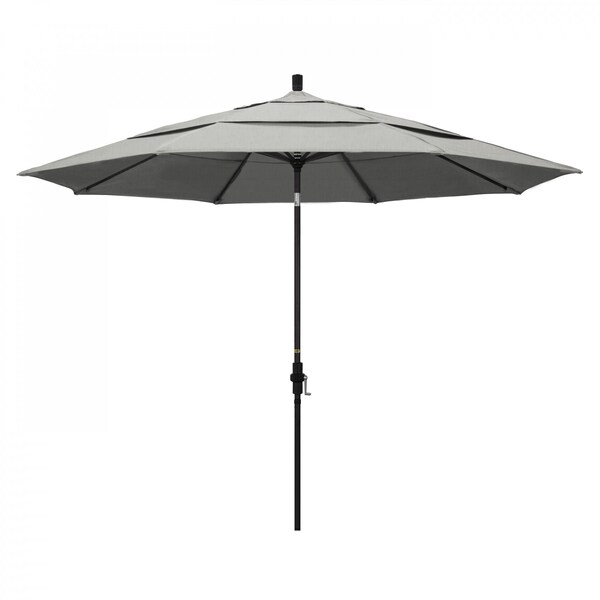 California Umbrella Patio Umbrella, Octagon, 110.5" H, Sunbrella Fabric, Granite - 194061015292