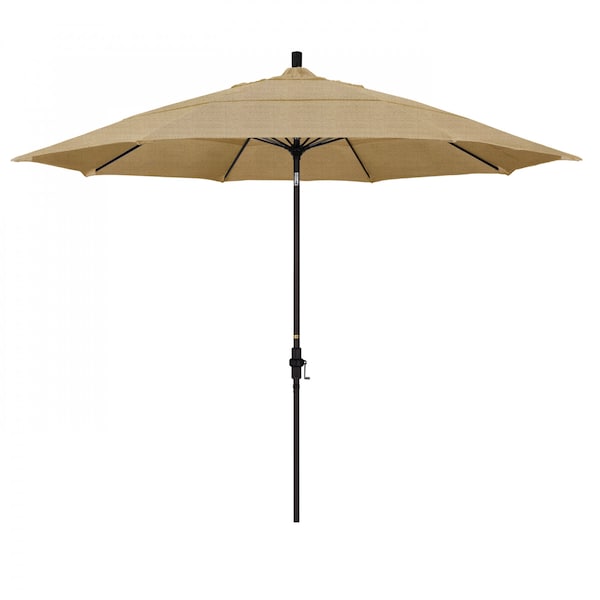 California Umbrella Patio Umbrella, Octagon, 109.5" H, Sunbrella Fabric, Linen Sesame - 194061020937
