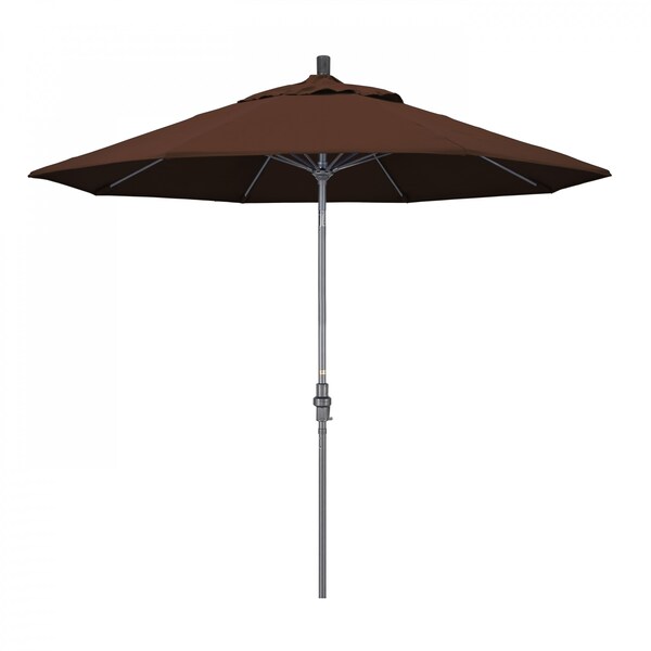 California Umbrella Patio Umbrella, Octagon, 101" H, Sunbrella Fabric, Bay Brown - 194061024980