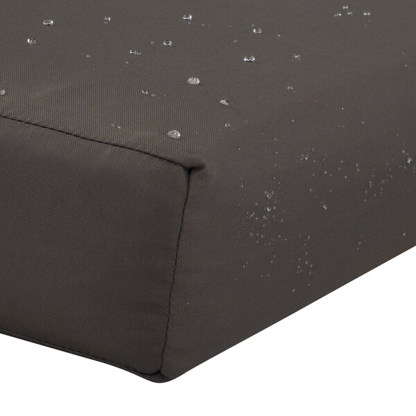 Classic Accessories Ravenna Bench Cushion, Dark Taupe, 42"x18"x3" - 62-014-TAUPE-EC
