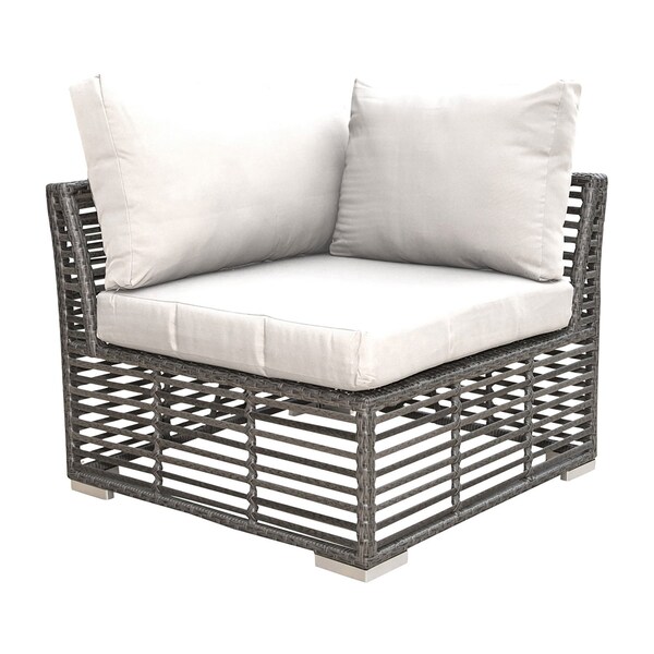 Panama Jack Outdoor Panama Jack Graphite Modular Corner Unit with Cushions - PJO-1601-GRY-C