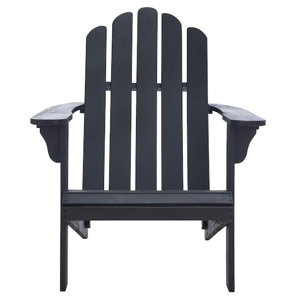 Safavieh 37.4 x 28.3 x 35.8 in. Topher Adirondack Chair, Black - PAT7027D