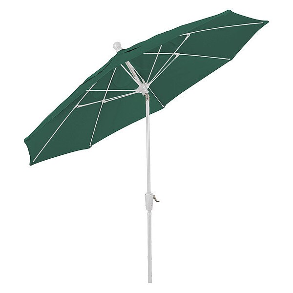 Fiberbuilt Home Patio Tilt Umbrella CrankW/Green, 9 ft. - 9HCRW-T-FOREST GREEN
