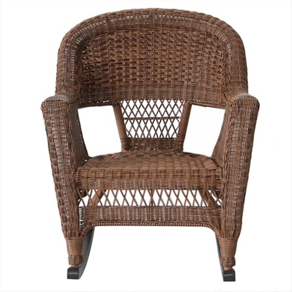 Jeco W00205R-C-2-RCES 3 Piece Honey Rocker Wicker Chair Set - W00205R-C_2-RCES