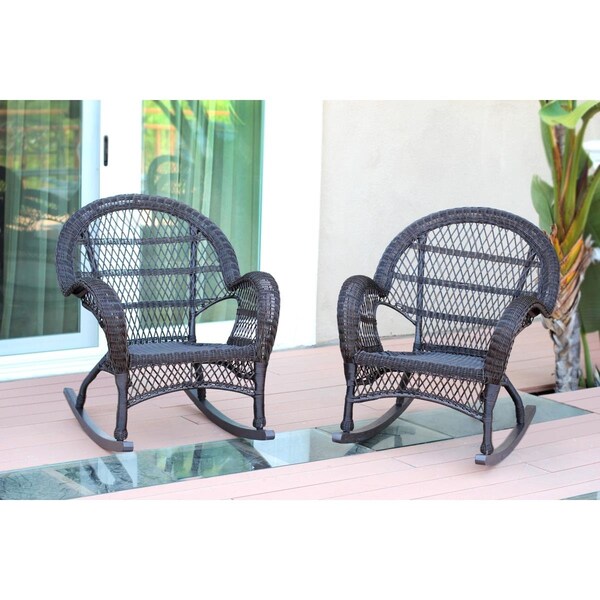 Propation W00208-R-2 Espresso Wicker Rocker Chair - PR1081363