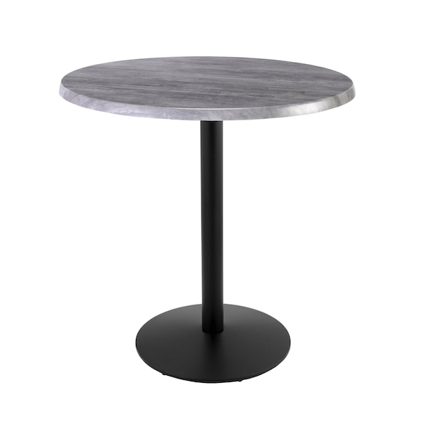 Holland Bar Stool Co 42" Tall In/Outdoor All-Season Table, 36" dia. Greystone Top - OD214-2242BWOD36RGRYSTN