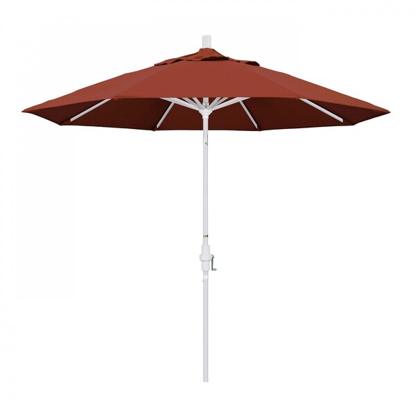 California Umbrella Patio Umbrella, Octagon, 102.38" H, Sunbrella Fabric, Terracotta - 194061018125
