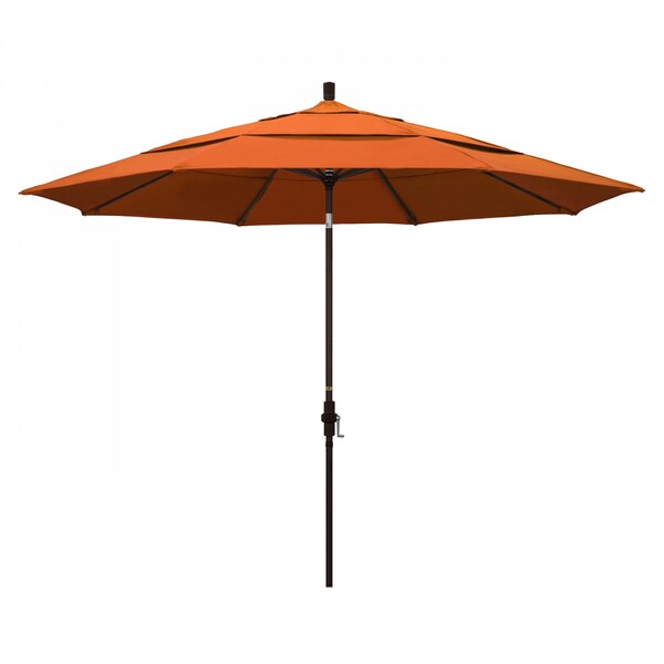 California Umbrella Patio Umbrella, Octagon, 110.5" H, Sunbrella Fabric, Tuscan - 194061013748