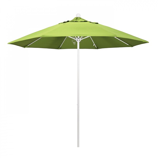 California Umbrella Patio Umbrella, Octagon, 103" H, Sunbrella Fabric, Parrot - 194061007228
