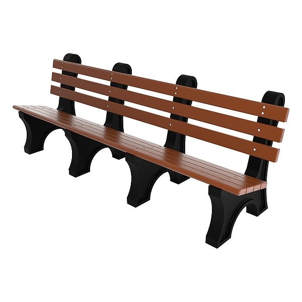Ultrasite Outdoor Bench, 96 in L, Brown - PB 8BROCPAE