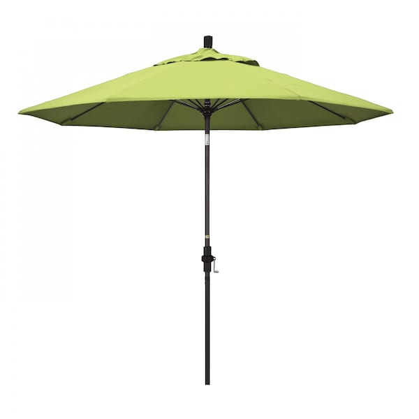 California Umbrella Patio Umbrella, Octagon, 101" H, Sunbrella Fabric, Parrot - 194061025758