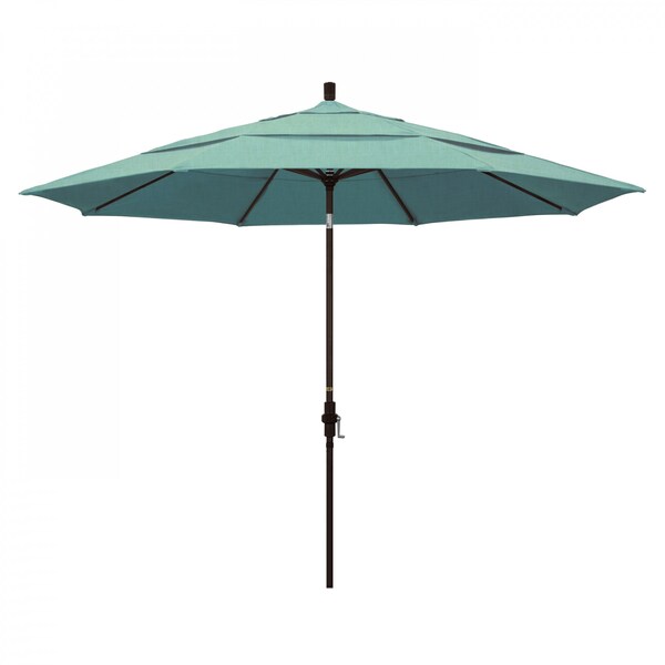 California Umbrella Patio Umbrella, Octagon, 110.5" H, Sunbrella Fabric, Spectrum Mist - 194061013540