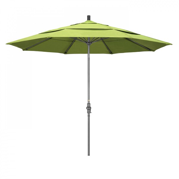 California Umbrella Patio Umbrella, Octagon, 109.5" H, Sunbrella Fabric, Parrot - 194061019771