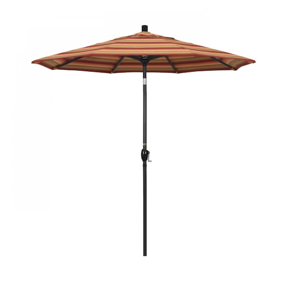 California Umbrella Patio Umbrella, Octagon, 95.5" H, Sunbrella Fabric, Astoria Sunset - 194061031452