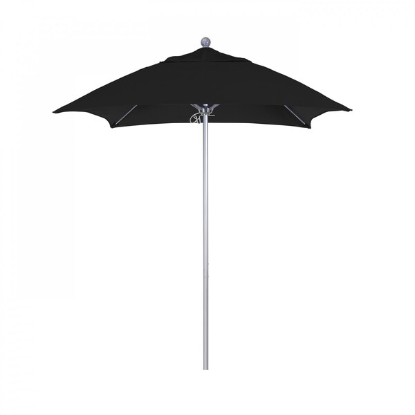 California Umbrella Patio Umbrella, Square, 103.13" H, Sunbrella Fabric, Black - 194061002551
