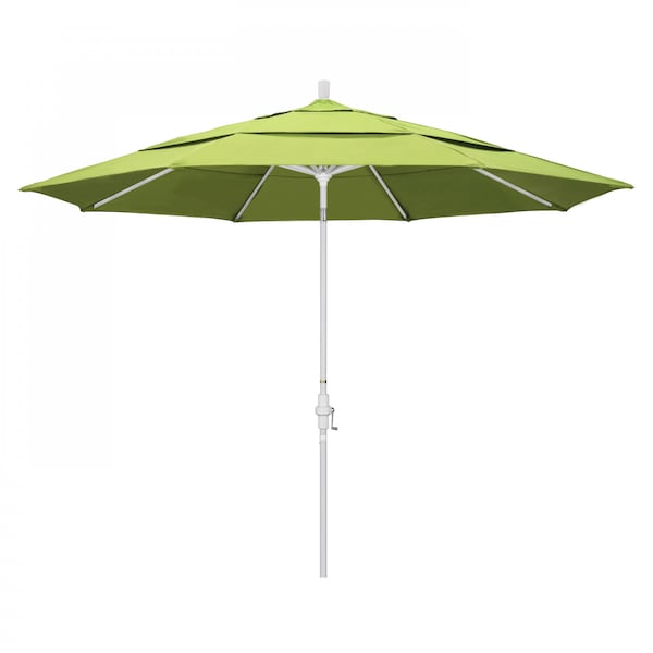 California Umbrella Patio Umbrella, Octagon, 110.5" H, Sunbrella Fabric, Parrot - 194061014493