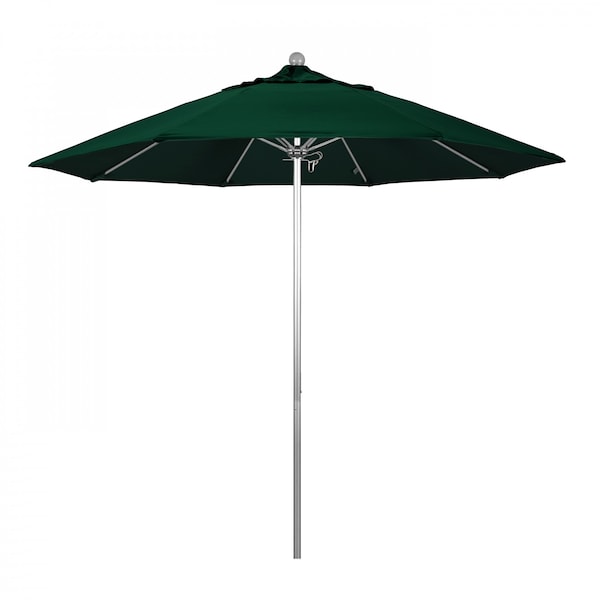 California Umbrella Patio Umbrella, Octagon, 103" H, Olefin Fabric, Hunter Green - 194061005811
