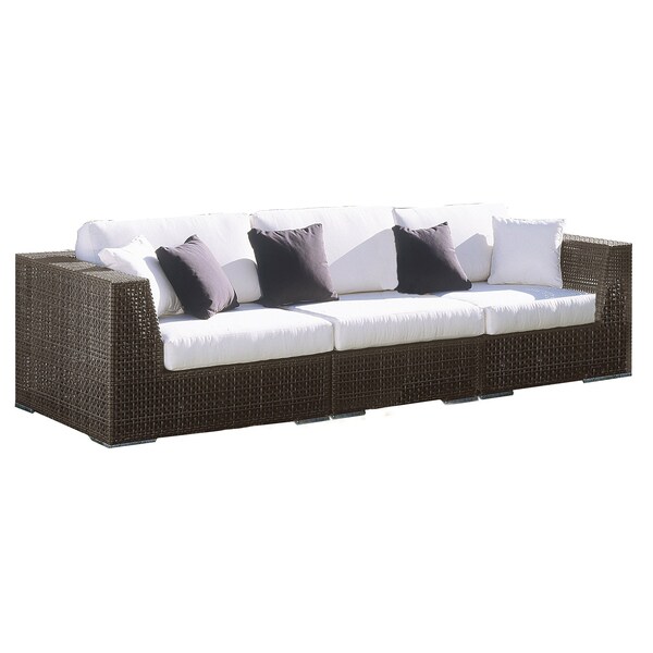 Hospitality Rattan Patio Soho 3-Piece Modular Sofa - 903-1321-JBP-3PS