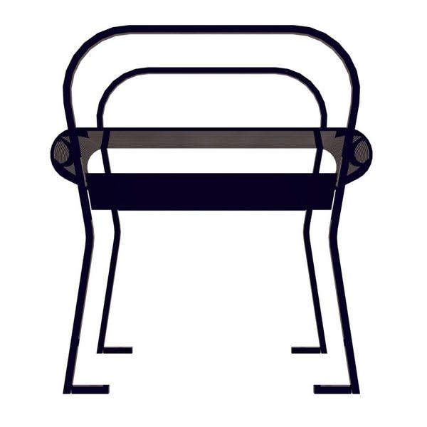 Thomas Steele Outdoor Bench, 71 in. L, 20 in. W, Blue - CRF-6-VS-MBL