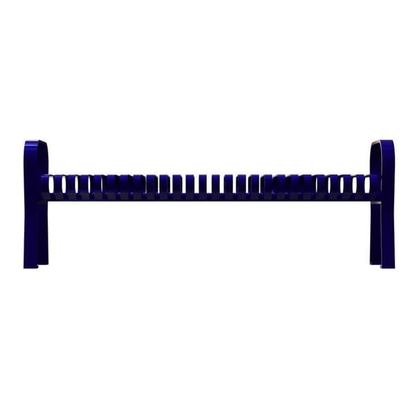 Thomas Steele Outdoor Bench, 71 in. L, 20 in. W, Blue - CRF-6-VS-MBL