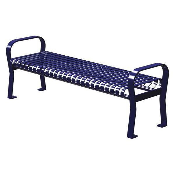 Thomas Steele Outdoor Bench, 71 in. L, 20 in. W, Blue - CRF-6-VS-MBL
