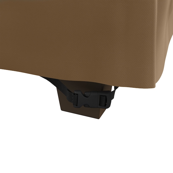 Pure Garden Outdoor Couch Cover - 76x33in Heavy-Duty 600D Polyester Canvas with UV 50+ and Waterproof Backing - 50-LG1305