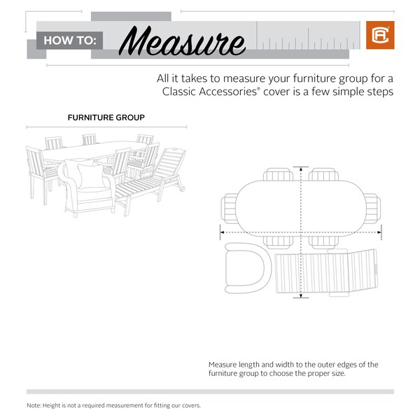Classic Accessories Madrona Waterproof Patio Cover, 150", Dark Cocoa - 56-322-056601-RT