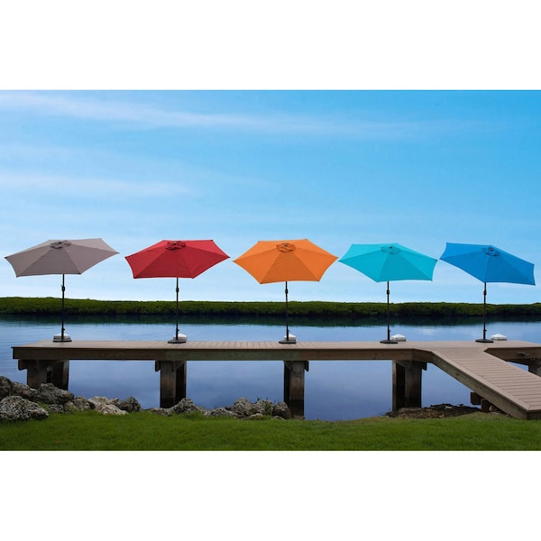 Panama Jack Outdoor Panama Jack Grey 9 Ft Alum Patio Umbrella W/Crank - PJO-6001-GREY