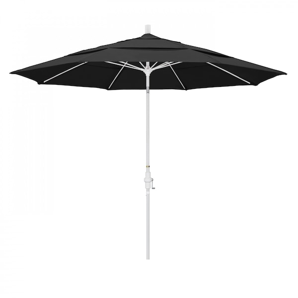 California Umbrella Patio Umbrella, Octagon, 109.5" H, Pacifica Fabric, Black - 194061022016