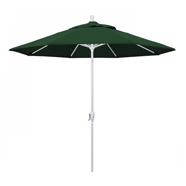 California Umbrella Patio Umbrella, Octagon, 101" H, Pacifica Fabric, Hunter Green - 194061034569