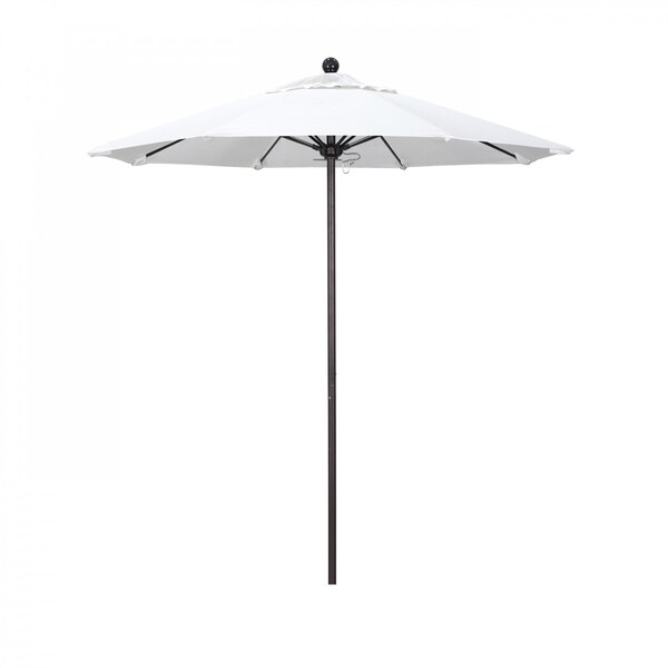 California Umbrella Patio Umbrella, Octagon, 96" H, Olefin Fabric, White - 194061004067
