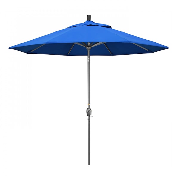 California Umbrella Patio Umbrella, Octagon, 101" H, Olefin Fabric, Royal Blue - 194061032404