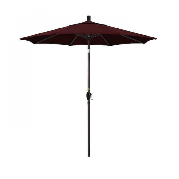 California Umbrella Patio Umbrella, Octagon, 95.5" H, Pacifica Fabric, Burgundy - 194061030110