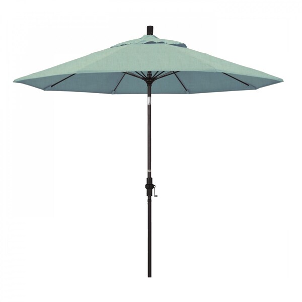 California Umbrella Patio Umbrella, Octagon, 101" H, Sunbrella Fabric, Spa - 194061025802